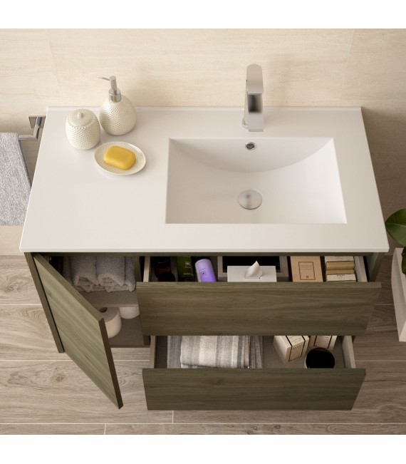 SALGAR 85067 NOJA 855 Mueble+Lavabo Roble Eternity