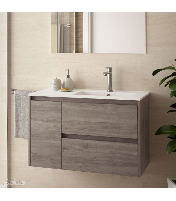 SALGAR 85067 NOJA 855 Mueble+Lavabo Roble Eternity