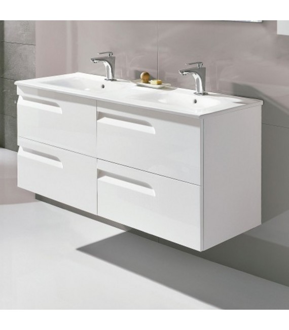 ROYO C0072610 VITALE 120 Mueble+Lavabo Blanco Brillo