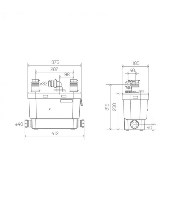 SFA 0101300 SANISPEED Bomba Elevadora