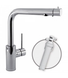 TOP-TRES 162453 Grifo Fregadero Vertical doble función con filtro