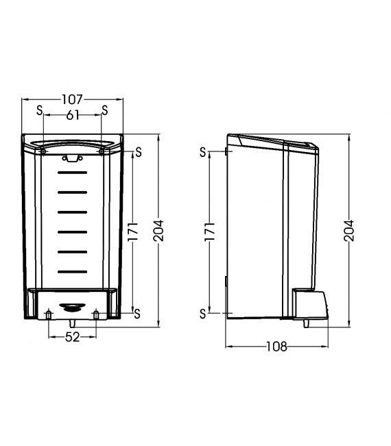 MEDICLINICS DJ0010F Dosificador Jabón Blanco