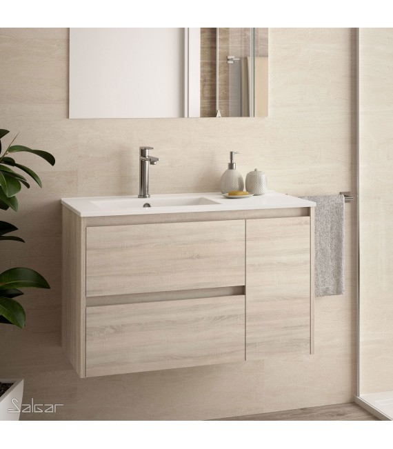 SALGAR 85056 NOJA 855 Mueble+Lavabo Roble Caledonia
