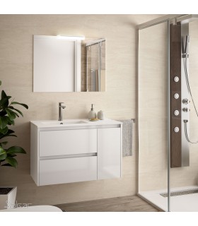 SALGAR 85050 NOJA 855 Conjunto Mueble Blanco Brillo