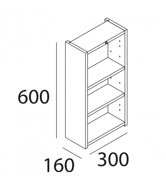SALGAR 85182 INFINITY Armario Colgar 1P Roble Eternity