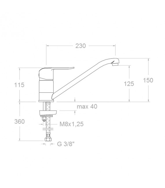 RAMON SOLER 6499 YPSILON PLUS Grifo Fregadero