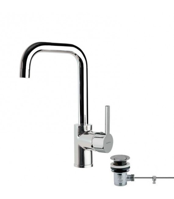 RAMON SOLER 331102VA DRAKO Grifo Lavabo Caño Orientable Con Desagüe