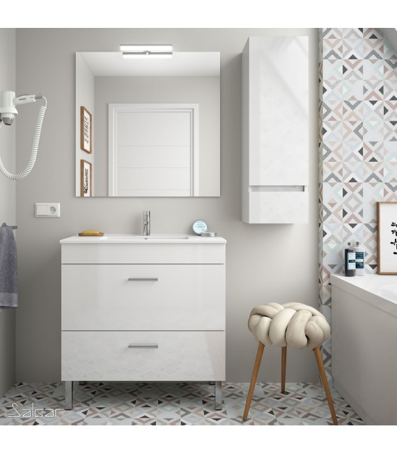 SALGAR ALMAGRO Conjunto Blanco Brillo Fondo Reducido