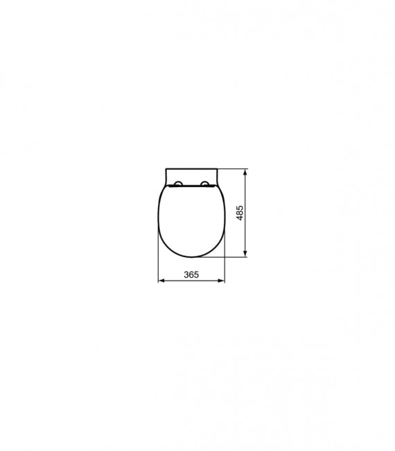 IDEAL STANDARD E129101 CONNECT SPACE Asiento WC Caída Amortiguada