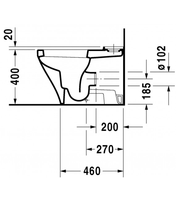 DURAVIT 215509 DURASTYLE Inodoro Completo