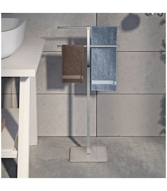 GEDY RA310200000 Rainbow Toallero de pie con base blanco