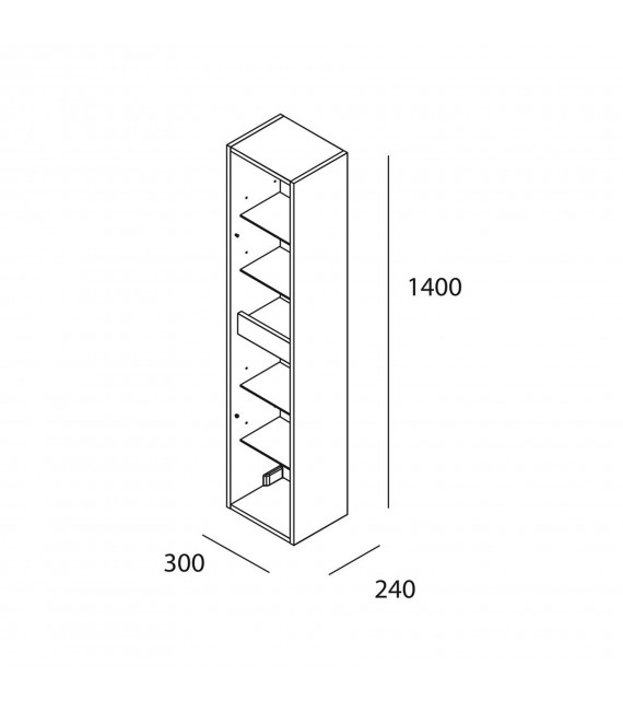 SALGAR 85177 NOJA/ARENYS Columna Colgar Roble Eternity
