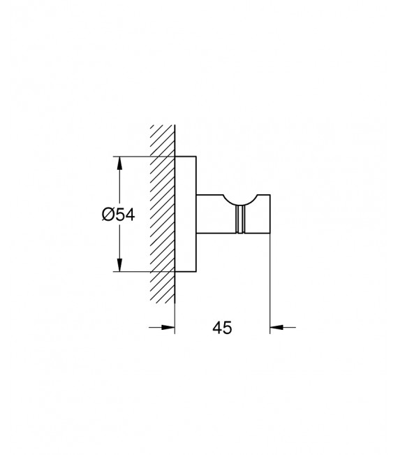 GROHE 40 364 DC1 Essentials Percha SuperSteel