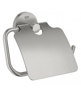 GROHE 40 367 DC1 Essentials Portarrollos Con Tapa SuperSteel