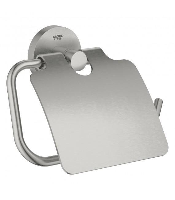 GROHE 40 367 DC1 Essentials Portarrollos Con Tapa SuperSteel