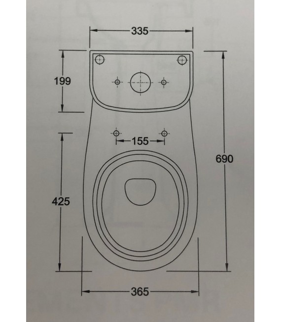 VALADARES 50340004 OCEANUS Tapa Asiento WC Caída Normal