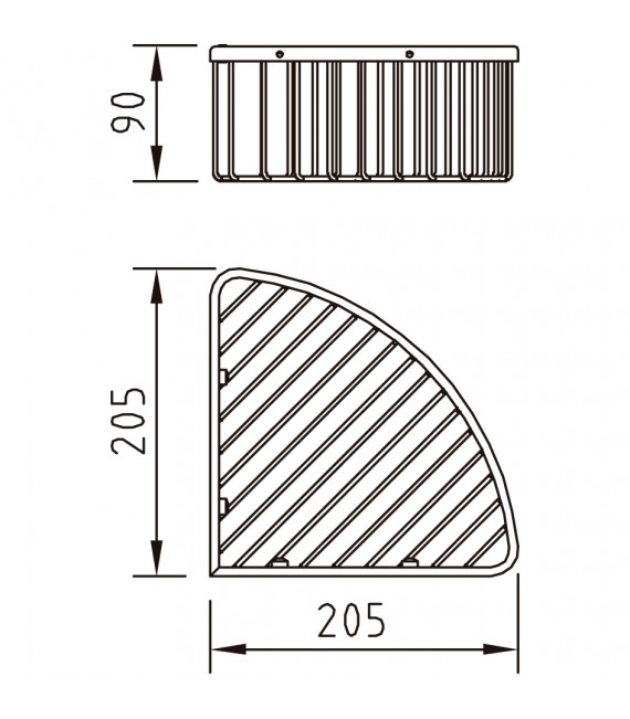 CLEVER 98827 Accesorio Jabonera Rejilla Esquina Urban