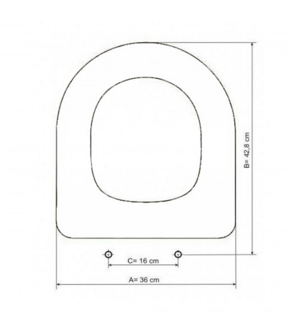 ROCA A801362004 MERIDIAN Antiguo Asiento Wc Caída Amortiguada