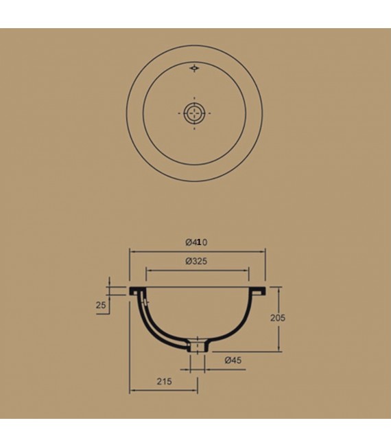 VALADARES 18386002 MONACO Lavabo Encastre