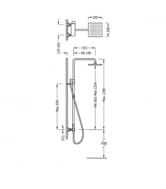 LEX-TRES 08119701 Conjunto Ducha Grifo Antical