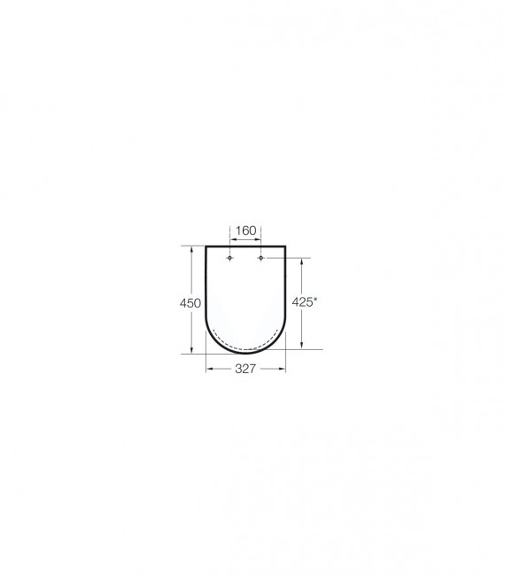 ROCA A801327174 DAMA RETRO Tapa Asiento Wc Pergamon