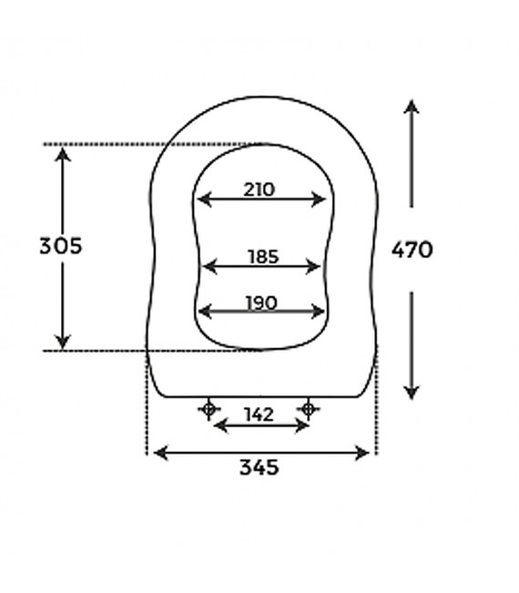 FOSSIL NATURA 00071 ATENAS Asiento WC Wengué