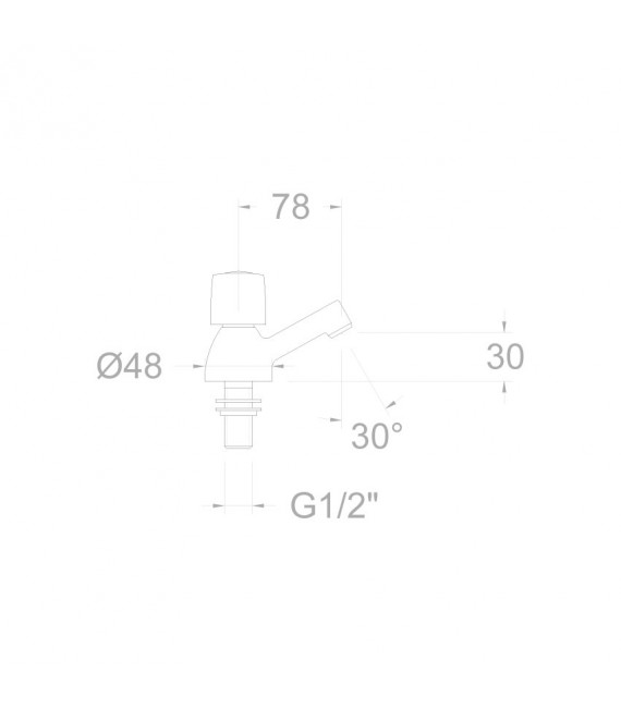 RAMON SOLER 7012X1E4A ECO Grifo Lavabo Agua Fria