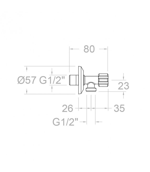 RAMON SOLER 115701WC TITANIUM Grifo WC Con Duchita Con Cierre