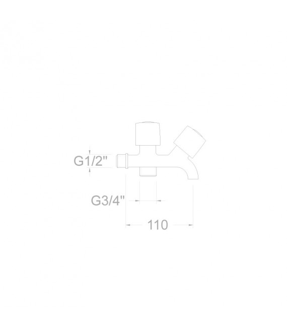 RAMON SOLER 7004SE4 ECO Grifo Ducha Sin Equipo