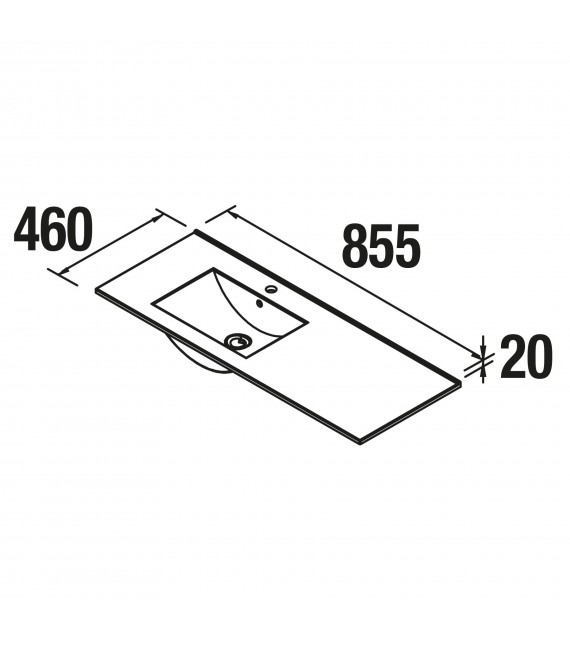 SALGAR 85050 NOJA 855 Conjunto Mueble Blanco Brillo