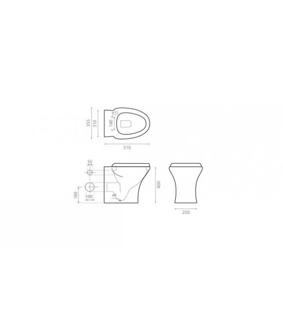 BATHCO 4502 IBIZA Inodoro Simple