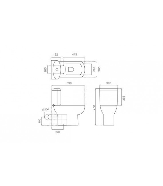 BATHCO 4520/UF MONTREAL Inodoro Completo