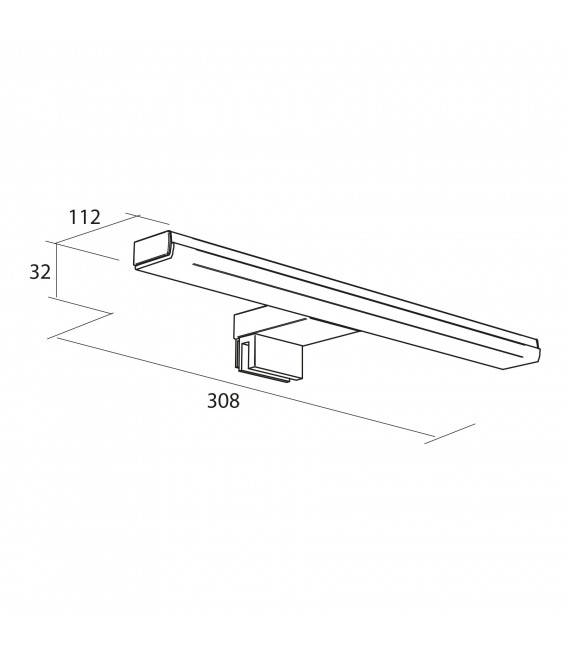 SALGAR 25352 MICRO Conjunto Mueble Blanco Brillo