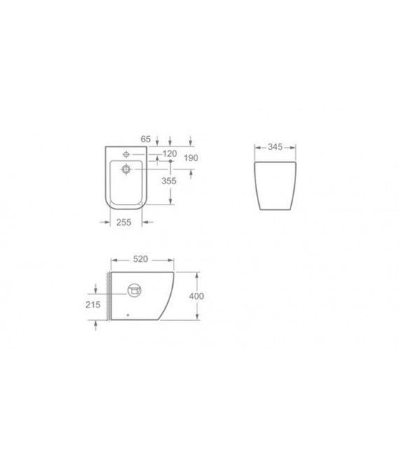 BATHCO 4517R TOLEDO New Bidé Blanco