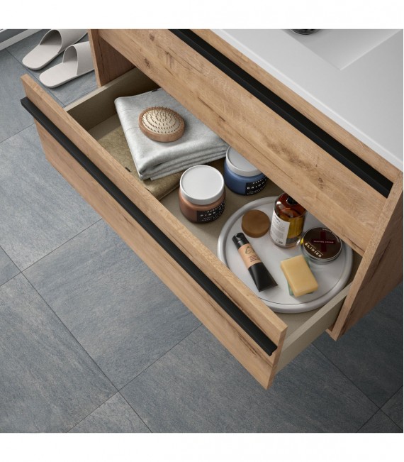 SALGAR ATTILA Mueble+Lavabo Roble Ostippo