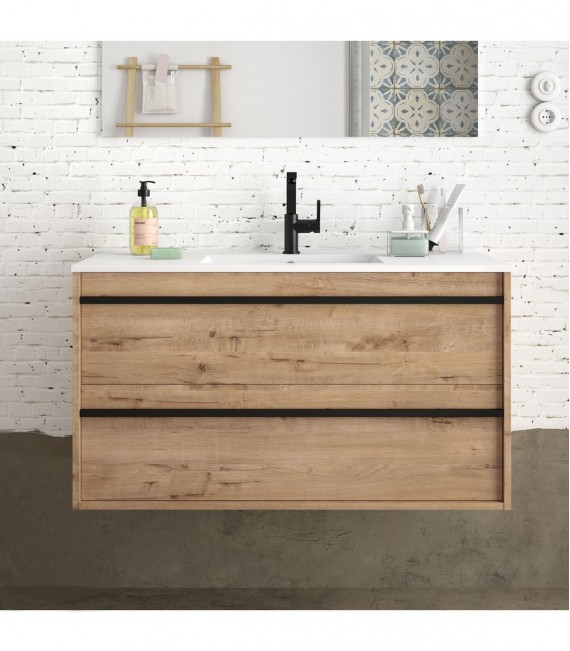 SALGAR ATTILA Mueble+Lavabo Roble Ostippo