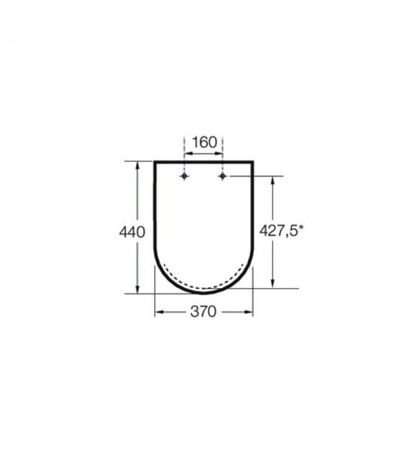 ROCA A801B5200B CARMEN asiento SUPRALIT® para inodoro con caída amortiguada