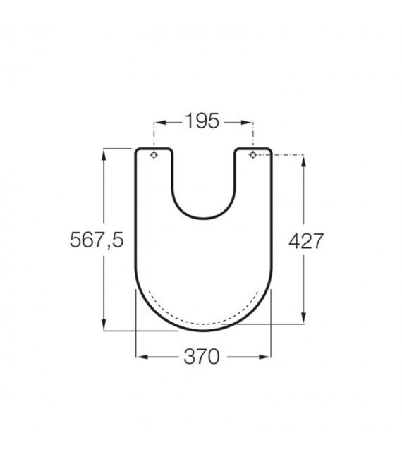ROCA A806B5000B CARMEN Tapa de SUPRALIT para bidé