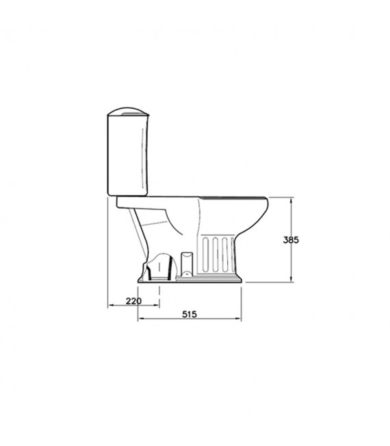 SANITANA GRSC1.P57C0 GRECIA Taza Inodoro Salida Suelo Pergamon