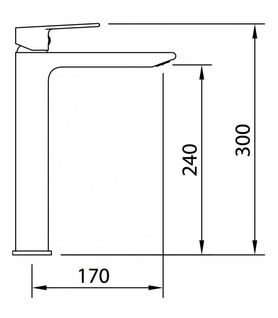 CLEVER 60103 Monomando Lavabo 240 Ec2 Agora Xtreme