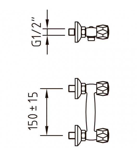 CLEVER 96087 Bm Ducha With2 Guayama