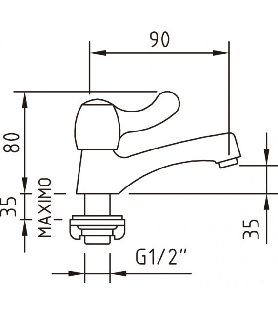 CLEVER 96134 Grifo Lavabo 35