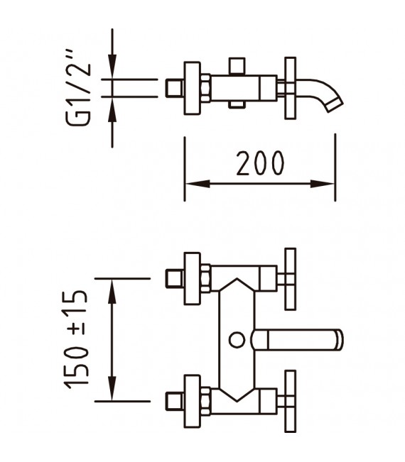 CLEVER 97003 Bm Baño-Ducha With2 Morea