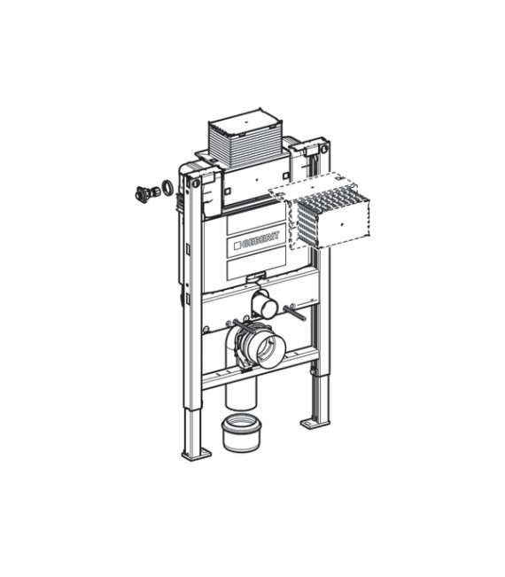 GEBERIT 111.003.001 DUOFIX Bastidor con cisterna empotrada inodoro suspendido