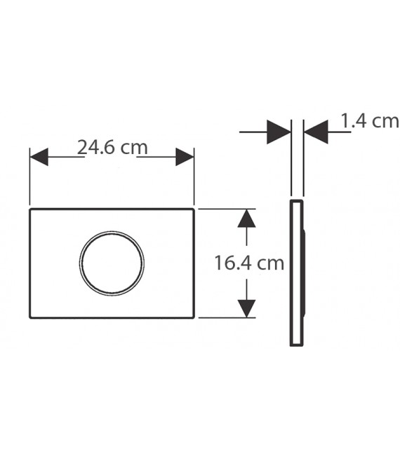 GEBERIT 115.907.KL.1 SIGMA 10 Pulsador Electrónico Blanco