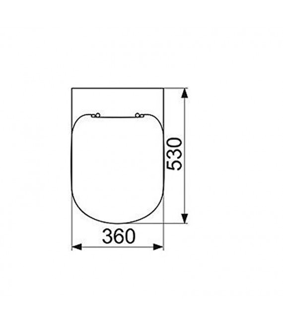 IDEAL STANDARD T679301 TEMPO/KHEOPS Asiento Caída Amortiguada Blanco