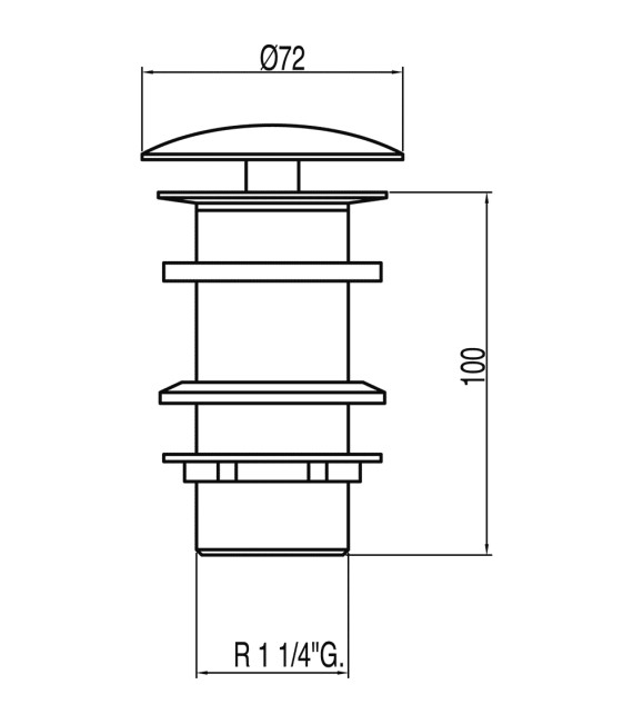 TRES 13424030 Válvula Lavabo libre