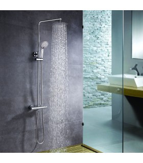 LLAVISAN L124174 ROUND Columna Ducha termostática Tacto Frío