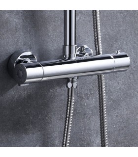 LLAVISAN L154214 Grifo columna ducha termostática Tacto Frío