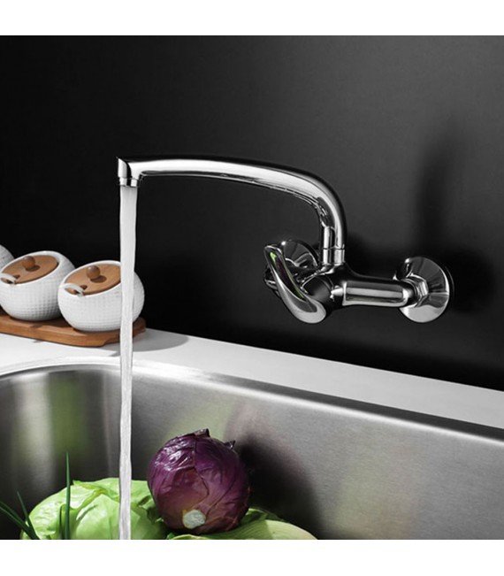 LLAVISAN L163104 Grifo de cocina monomando Pared 11cm